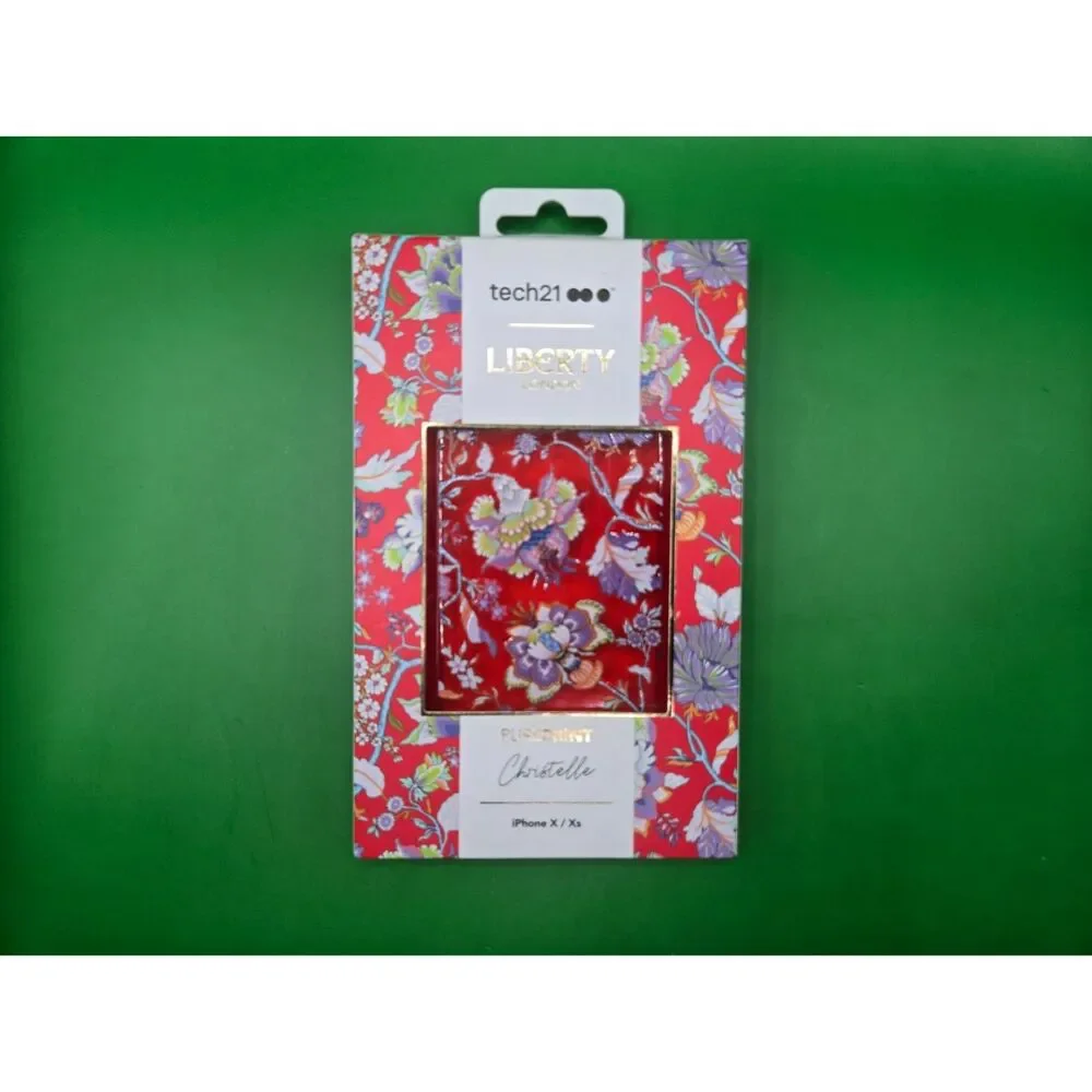 Tech21 Liberty London Christelle Pureprint Case for iPhone X / Xs - Floral Red
